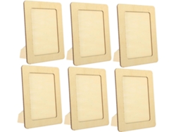 6 Piezas Hacer Marcos Fotos Arcilla Materiales Suministros Niños Niñas Kit