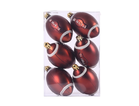 Bolas de Navidad de fútbol de Navidad - Fútbol de Navidad de tema deportivo, bolas decorativas de Navidad, adorno de árbol de Navidad, hogar, vacac...