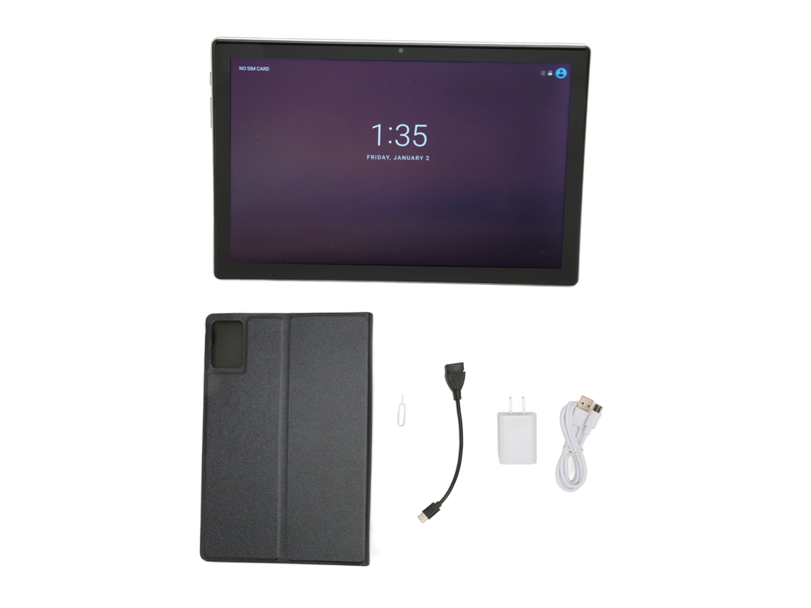 Tableta Android 12 de 10.1 pulgadas, 8256 GB, pantalla táctil, 4G, tono gris dorado claro
