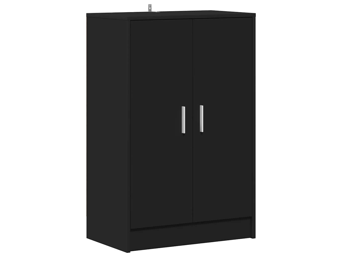 Zapatero derivado de madera negra MAISON EXCLUSIVE (60x35x92 cm)