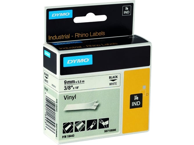 Cinta Etiquetas DYMO ID1-9 Blanco 18443A