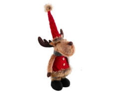 Adorno de Navidad KKVOGMLE Muñeco Peluche Pie Alce Navideño Decoraciones Juguetes