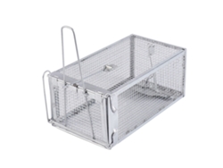 Jaula para ratones de 27x14x12cm, segura, resistente, eficiente y práctica para interiores.