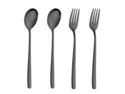 Juego de tenedores coloridos para cena - 4 piezas, cubiertos modernos NEVEANCE