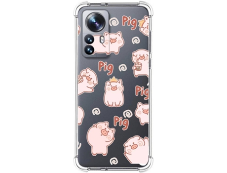 Carcasa para Xiaomi 12 Pro 5G TUMUNDOSMARTPHONE Dibujos Antigolpes Cerdos Multicolor