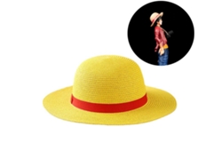 20du26 Sombrero de paja multifuncional Anime Luffy Protector solar Cosplay para adultos
