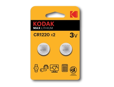 Pilas KODAK CR1220 3 V (2 Unidades)