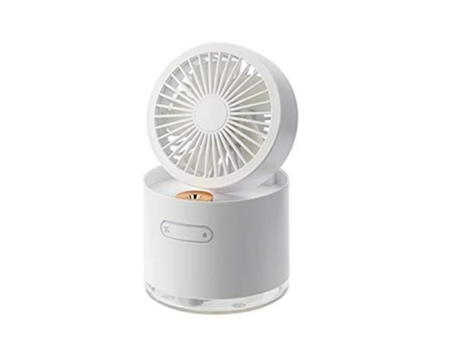 BISBISOUS Mini ventilador de mesa Ventilador de mesa Ventilador humidificador portátil Batería recargable de 2000 Mah Ventilador USB con opciones d...
