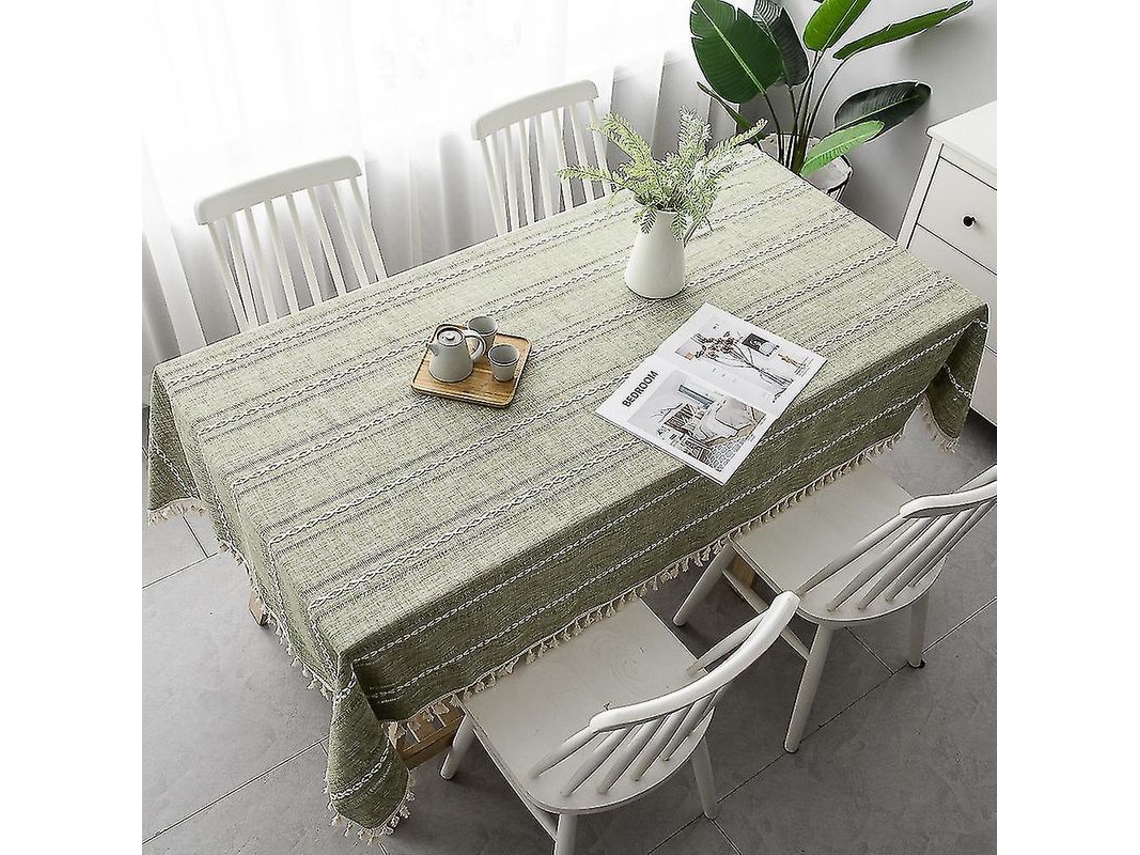 2026-mantel Rectangular De Tela Bordada, Impermeable Y Resistente A Arrugas Para Mesa De Café Y Ocasiones Varias