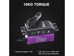 Servo Digital Yipinservo 10kg Engranaje Metal Impermeable Para Coches Rc 1/8 1/10 Robot Manipulador