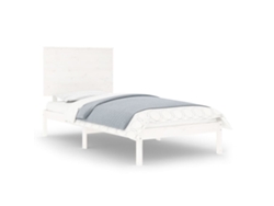 Maison Exclusive - Estructura Cama Sin Colchón Madera Maciza Pino Blanca 100x200cm