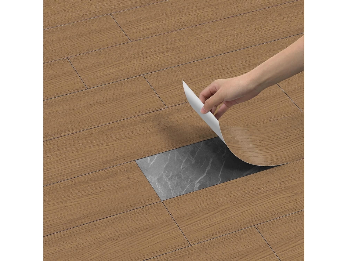 Rebe-azulejos De Piso Autoadhesivos Con Efecto Madera Gris, Vinilo Pvc 20cm X 300cm, Resistente, Fácil Instalación, Ideal Para Hogar Y Cocina