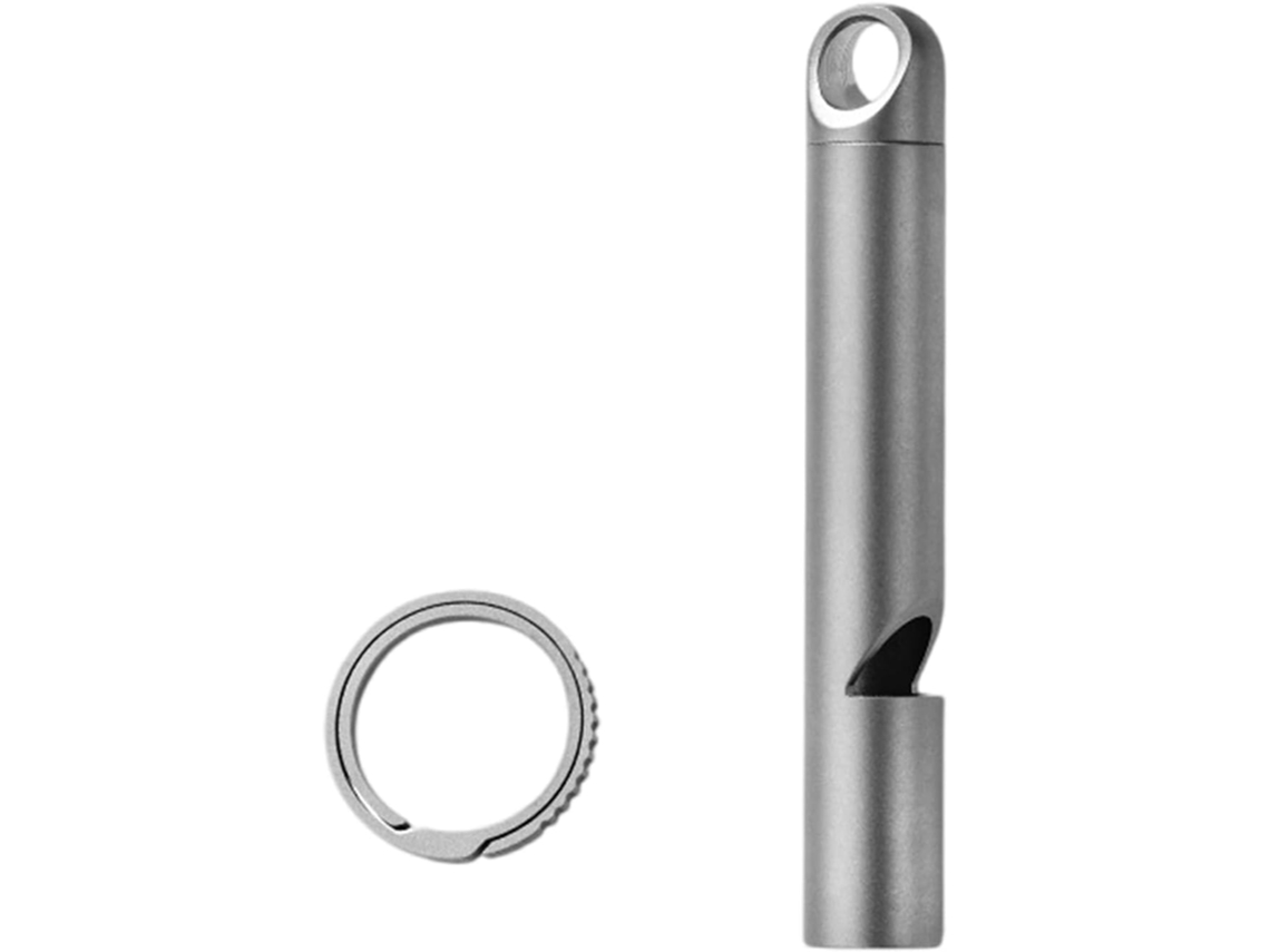 Silbato de emergencia para uso en exteriores, kit de entrenamiento de supervivencia con bolsillo para llavero, perfecto para practicar senderismo.