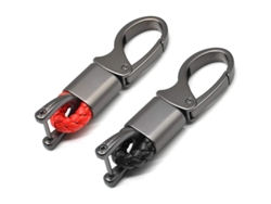 2026-llaveros De Cuero Y Metal Resistentes Con Anillo D Para Hombre Y Mujer Pack De 2