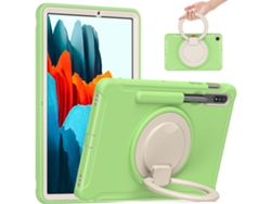 Soporte portátil a prueba de golpes, funda protectora verde matcha - Tab A9 Plus (11 pulgadas)