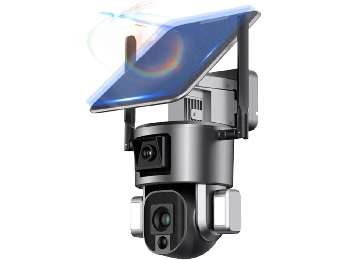 Cámara De Seguridad Doméstica De 8 Mp 4k Hd, Para Exteriores, Con Energía Solar, Inalámbrica Y 4g.