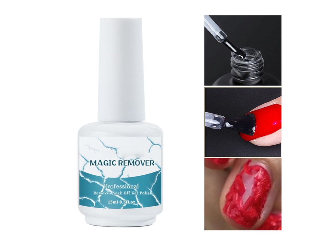 Rebe Professional Soak Off Gel Nail Polish Remover 15ml - Desengrasante y limpiador para uñas artísticas