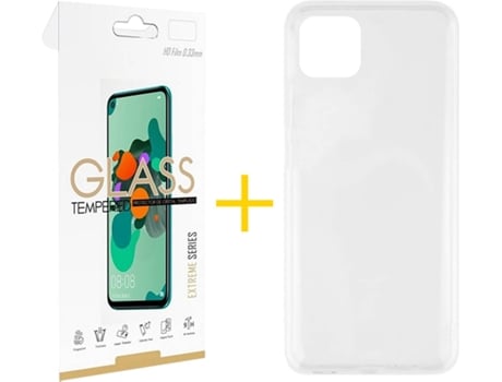 Carcasa + 1 Protector de Vidrio iPhone 13 Mini SKYHE Silicona Líquido Transparente