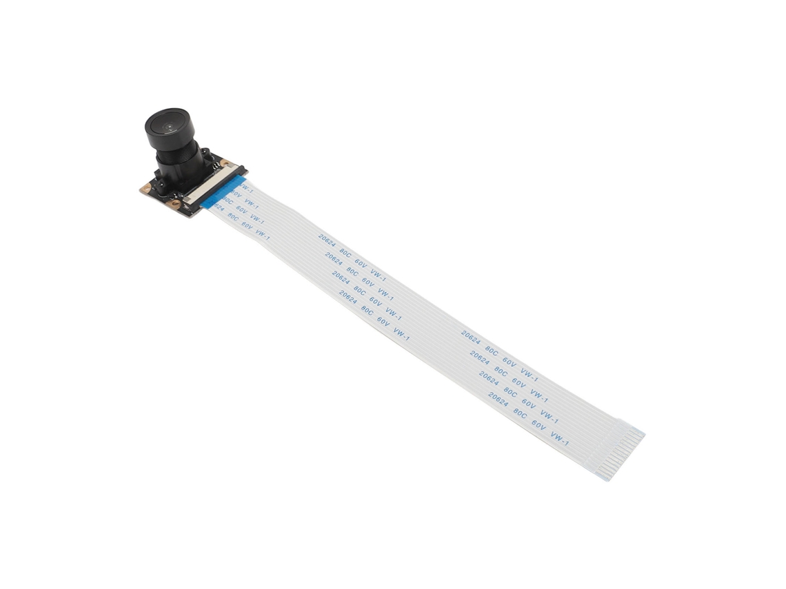 Módulo De Cámara Con Lente Gran Angular, 5 Mp, Interfaz Csi, 15 Cm, Compatible Con Pi 4b Y 3b.