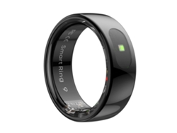 Anillo Inteligente (negro, Talla 8), Monitor De Salud: Frecuencia Cardíaca, Oxígeno En Sangre, Temperatura Corporal, Resistente Al Agua.
