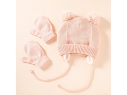 2026-gorro De Punto Con Pelota De Pelo Y Guantes Suaves Para Niños 1-3 Años Invierno Casual