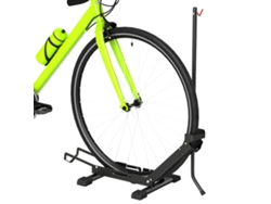 Soporte Bicicleta Ajustable Suelo Acero Negro