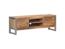 vidaXL Mueble para TV de madera maciza de mango rugosa 120x30x40 cm