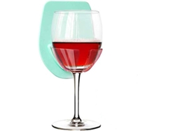 Soporte Para Copas De Vino Para Baño Y Ducha Con Tecnología Patentada 2025 (azul)