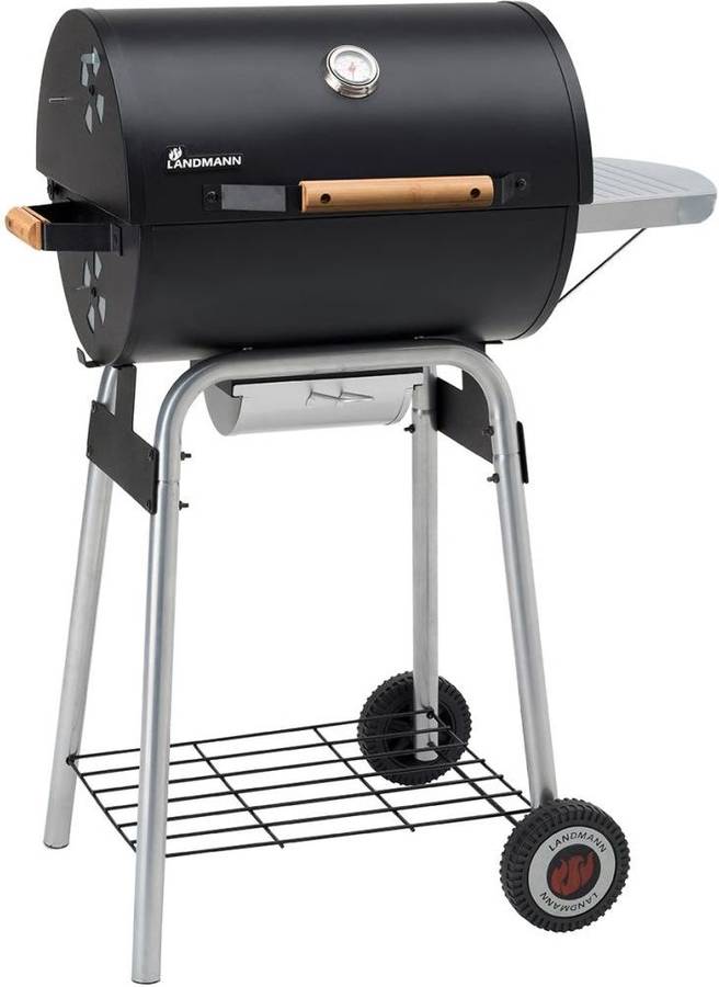 Barbacoa LANDMANN Taurus 440 Carbón (Negro - Chapa de Acero - 44 x 36 cm)