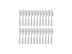 Set De 24 Tenedores De Cena De Acero Inoxidable Plateado, 18 Cm, Para Bodas, Fiestas Y Uso Diario Plateado