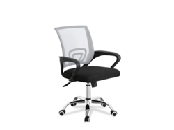 Sillas de oficina con asiento textil color Negro y Gris Modelo Martina FURNITURE STYLE
