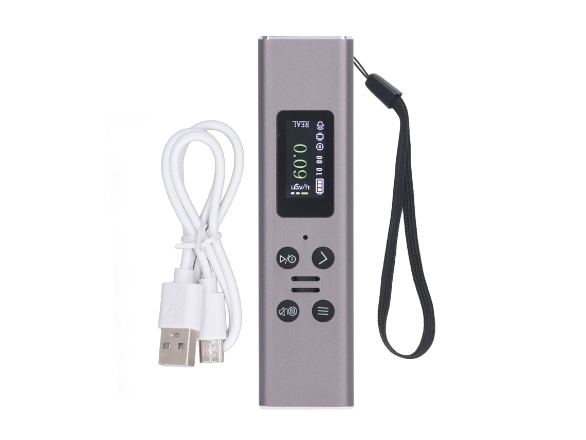 Contador Geiger Portátil, Detector De Radiación Nuclear, Dosímetro Con Pantalla Lcd De 0,96 Pulgadas Y Batería Interna.