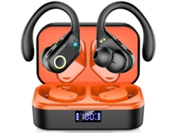 Auriculares Sin Graves Profundos Estéreo Hd Horas Reproducción Pantalla YEMAESRE Bluetooth Impermeable Negro
