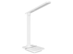 Lámpara de mesa LED Danu con 3 modos de iluminación, control táctil, protección ocular y carga inalámbrica, 15 W