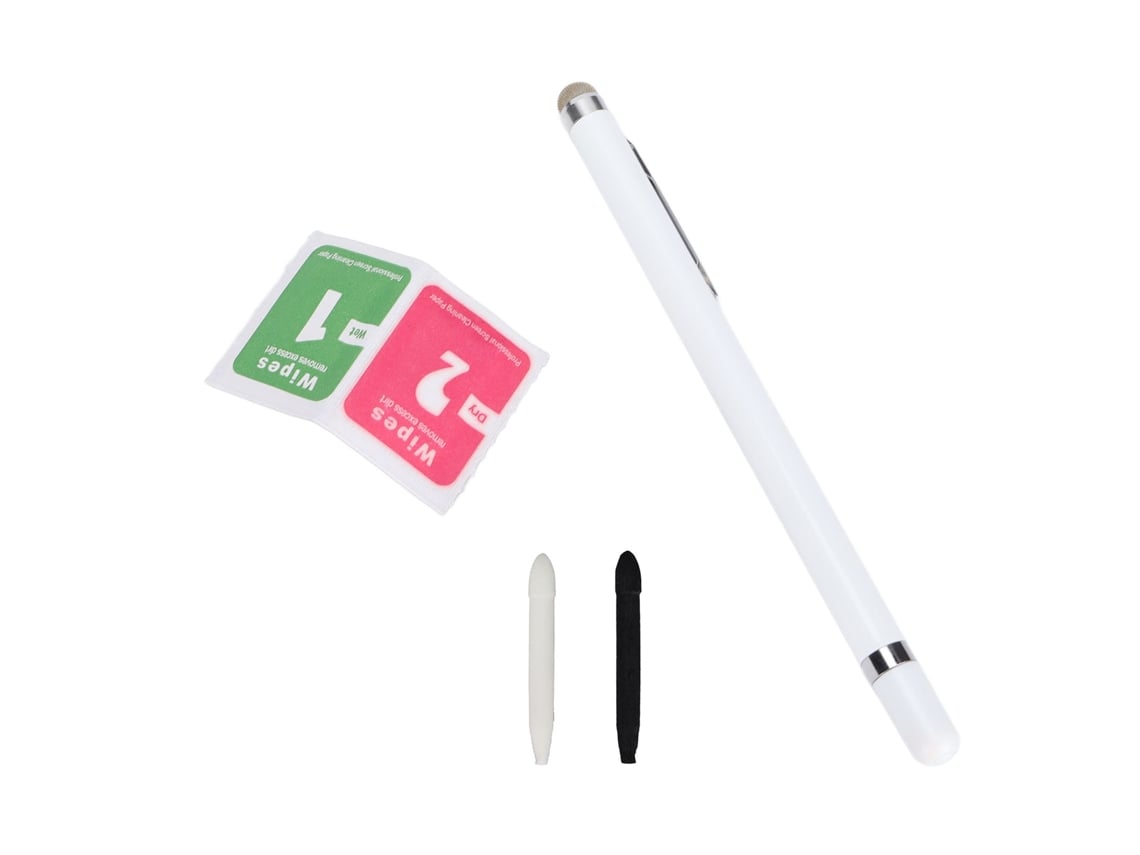 Canetas Estilo Para Tela Tática Com Ponta De Fibra Suave Resistente À Desgaste Para Celulares Tablets Branco