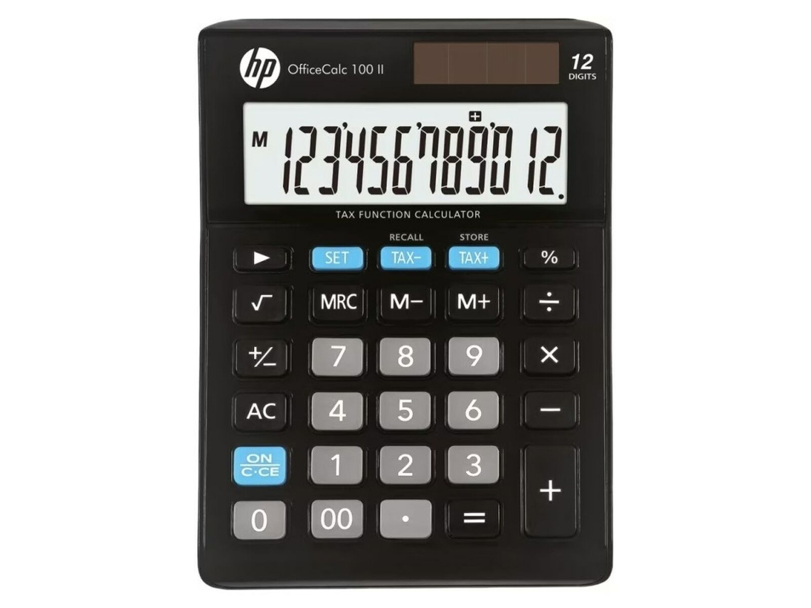 Calculadora HP Hpkoc100ii de plástico negro