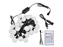 Cordão de luzes LED RGB inteligentes BJ-16.4ft com USB para decoração de quartos, festas, casamentos, ambientes internos e externos.