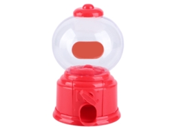 Ats-dispensador De Chicles Mini Plástico Para Niños Máquina De Dulces Portátil Regalo De Jardín De Infantes Rojo