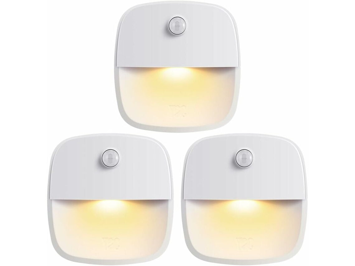 Luz nocturna con sensor de movimiento, encendido y apagado automático, luz de armario inalámbrica de bajo consumo, luz nocturna LED a batería