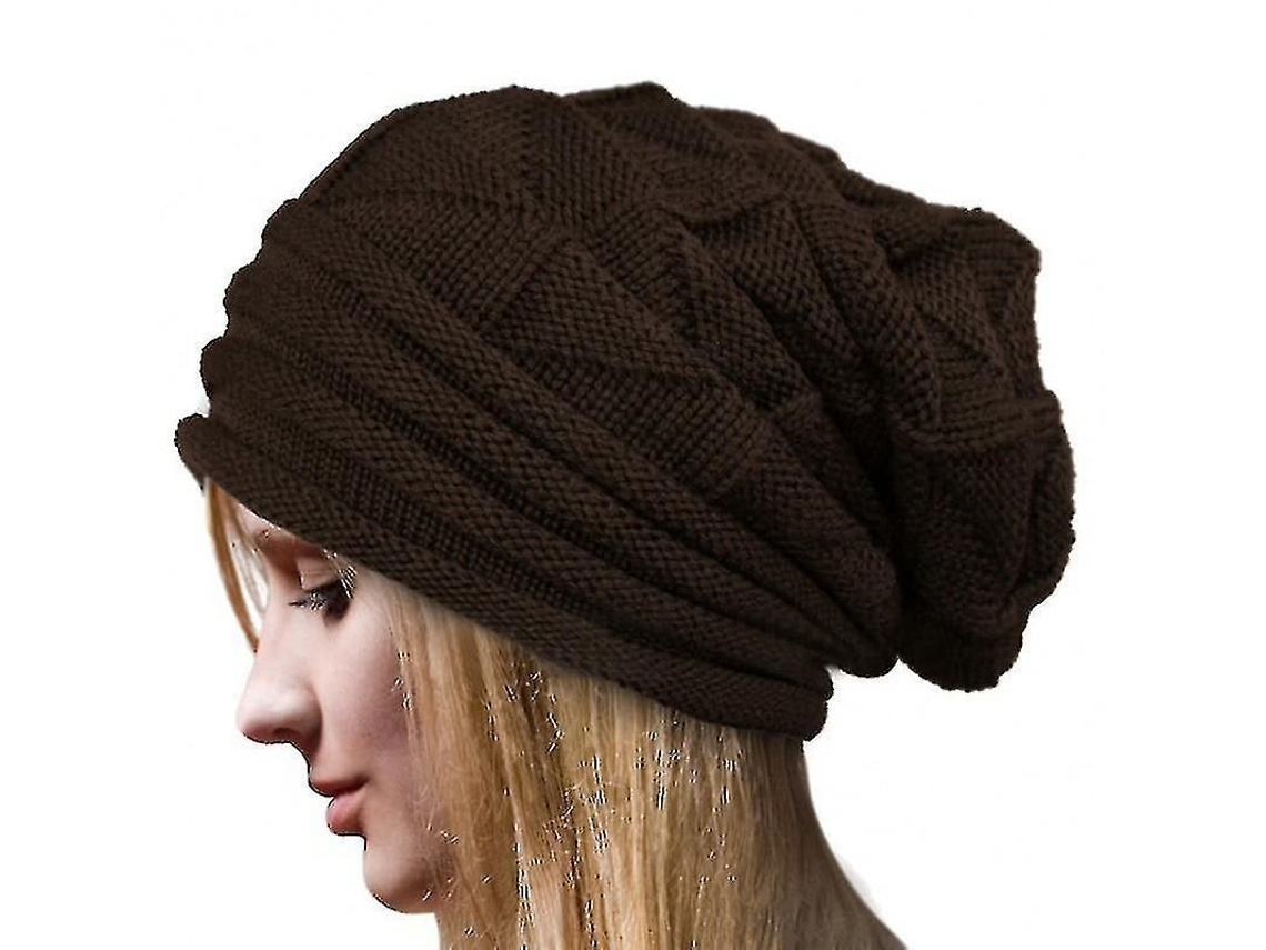 2026-gorro De Lana Tejido Unisex Baggy Para Invierno, Estilo Slouchy, Talla Única, Adecuado Para Deportes Al Aire Libre Y Ocasiones Casuales