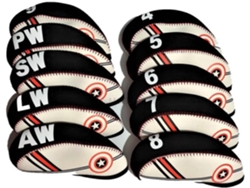 Fundas protectoras para cabezas de palos de golf, 10 piezas, de neopreno, para hierros profesionales 4, 5, 6, 7,