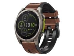 Correa Garmin (26 mm) - Piel y silicona - Cierre rápido - Hebilla de acero negro