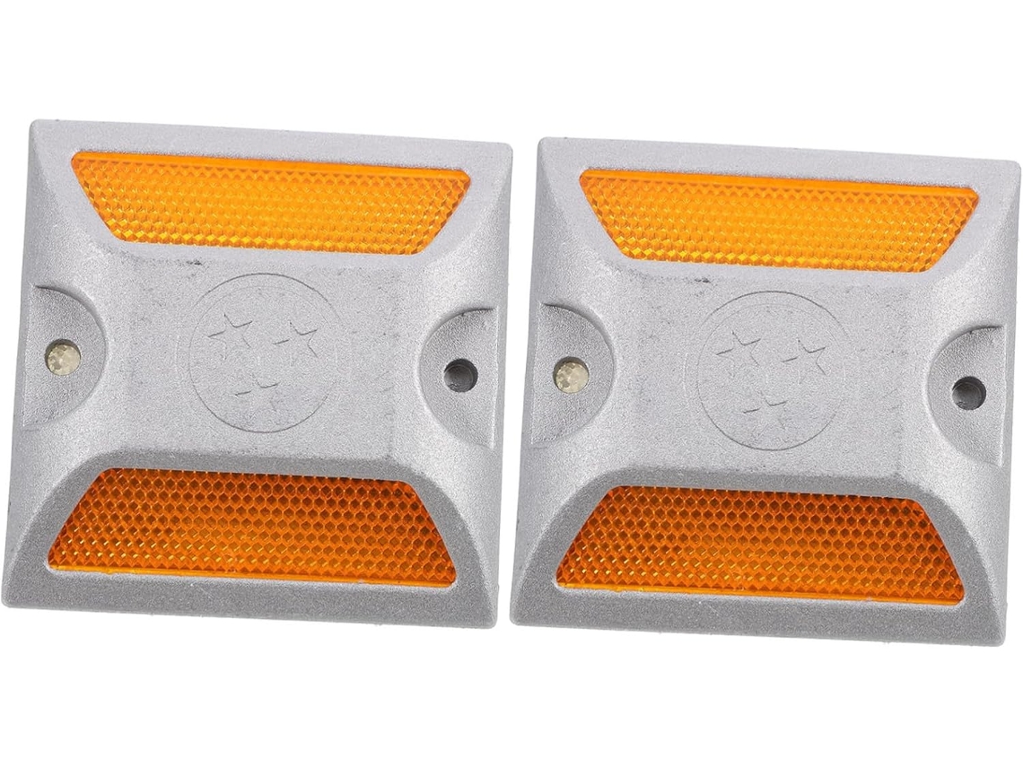 2 Marcadores Reflectantes De Aluminio Para Caminos Y Senderos Exteriores.