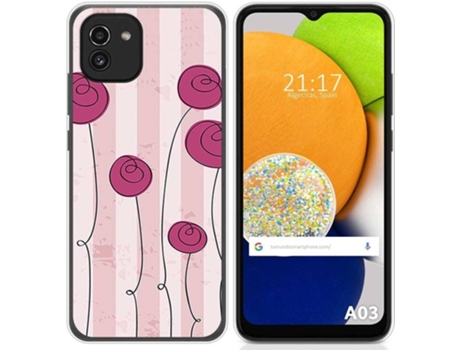 Carcasa para Samsung Galaxy A03 TUMUNDOSMARTPHONE Dibujos Flores Vintage Multicolor