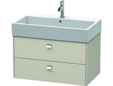 Mueble bajo encimera DURAVIT Brioso 78,4 x 45,9 cm 2 cajones incl. hueco para sifón y delantal para lavabo Vero Air 235080