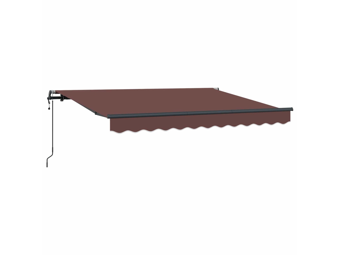 Maison Exclusive - Toldo Retráctil Marrón 250 X 200 Cm Tela