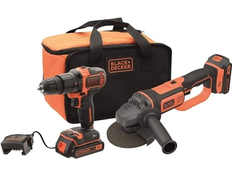 Set BLACK DECKERBck24D2S-Qw Destornillador y Amoladora
