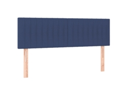 Maison Exclusive - Cabeceros 2 Unidades Tela Azul 72x5x78/88 Cm