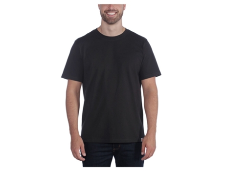 Camiseta Unisex CARHARTT Ajuste Relaxado Heavyweight Negro (M)