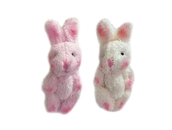 Llavero de peluche con forma de conejito para teléfonos móviles, ideal para fiestas y como regalo. Juego de 2 unidades.